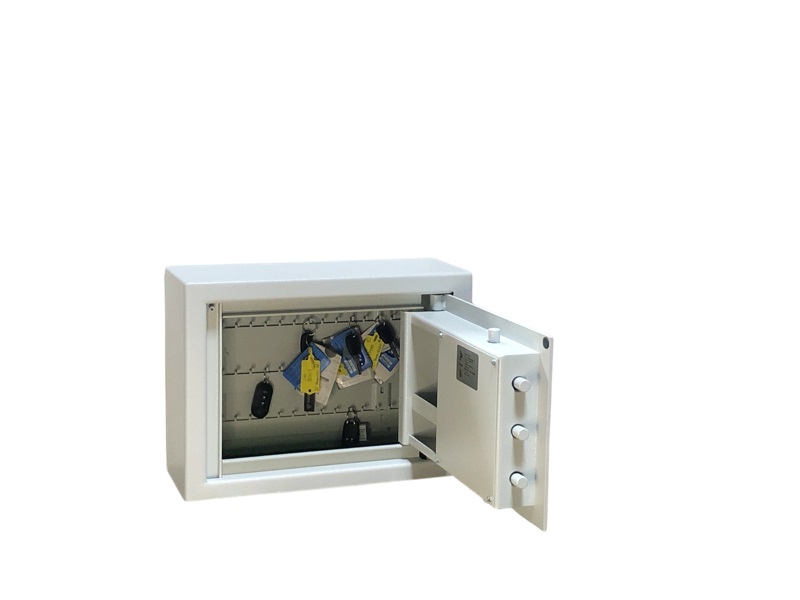 nøgleskab indbrudssikring blå klasse