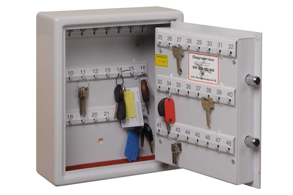 Nøgleskab KC 48E åben fra JC Pengeskabe